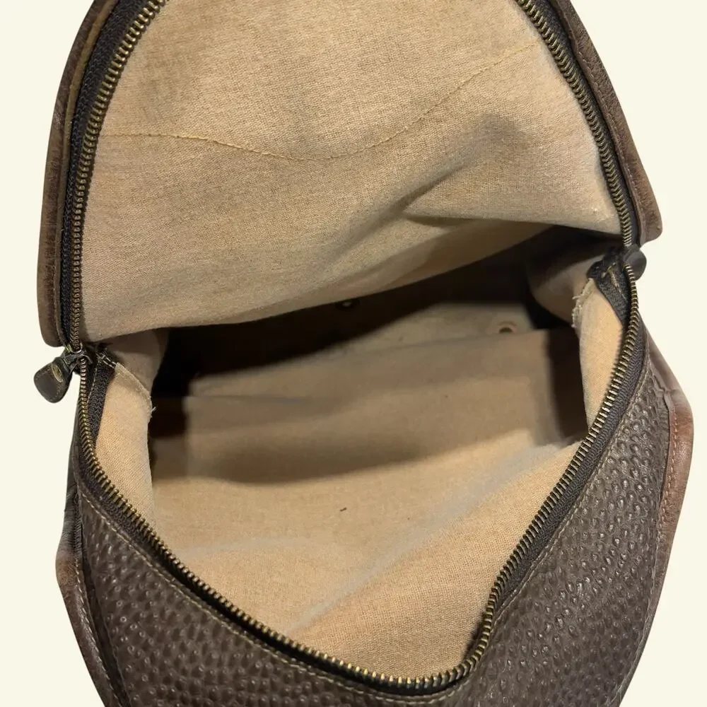 Vintage Ghurka Rucksack No 33 Brown Tumbled Leather Backpack Marley Hodgson USA